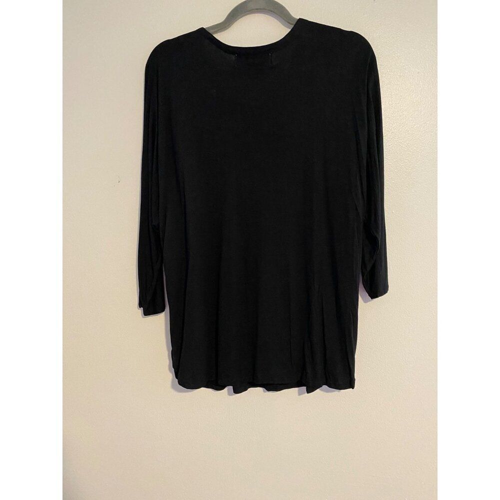 Vintage Christine Gerard Sequin Embellished Black Rayon Top & Skirt Set M - Picture 3 of 15
